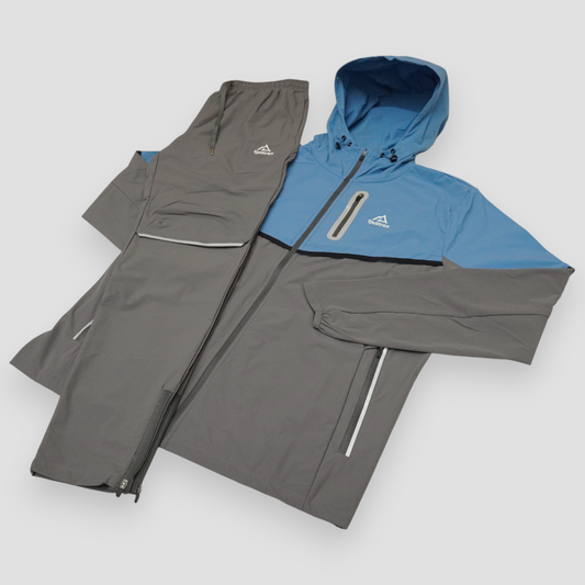 Traverse Tracksuit - Grey/Blue
